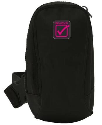 Givova Umhängetasche Schwarz - Fuchsia - sportlich und dauerhaft