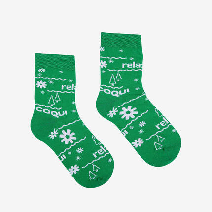 Coqui Merry Christmas Socken grün