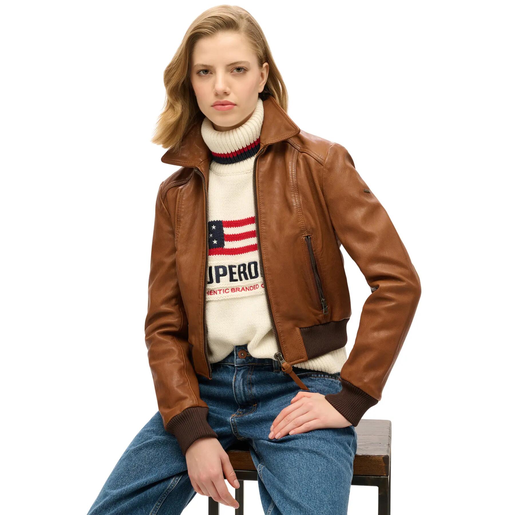 Pull col roulé femme Superdry Americana 3/5