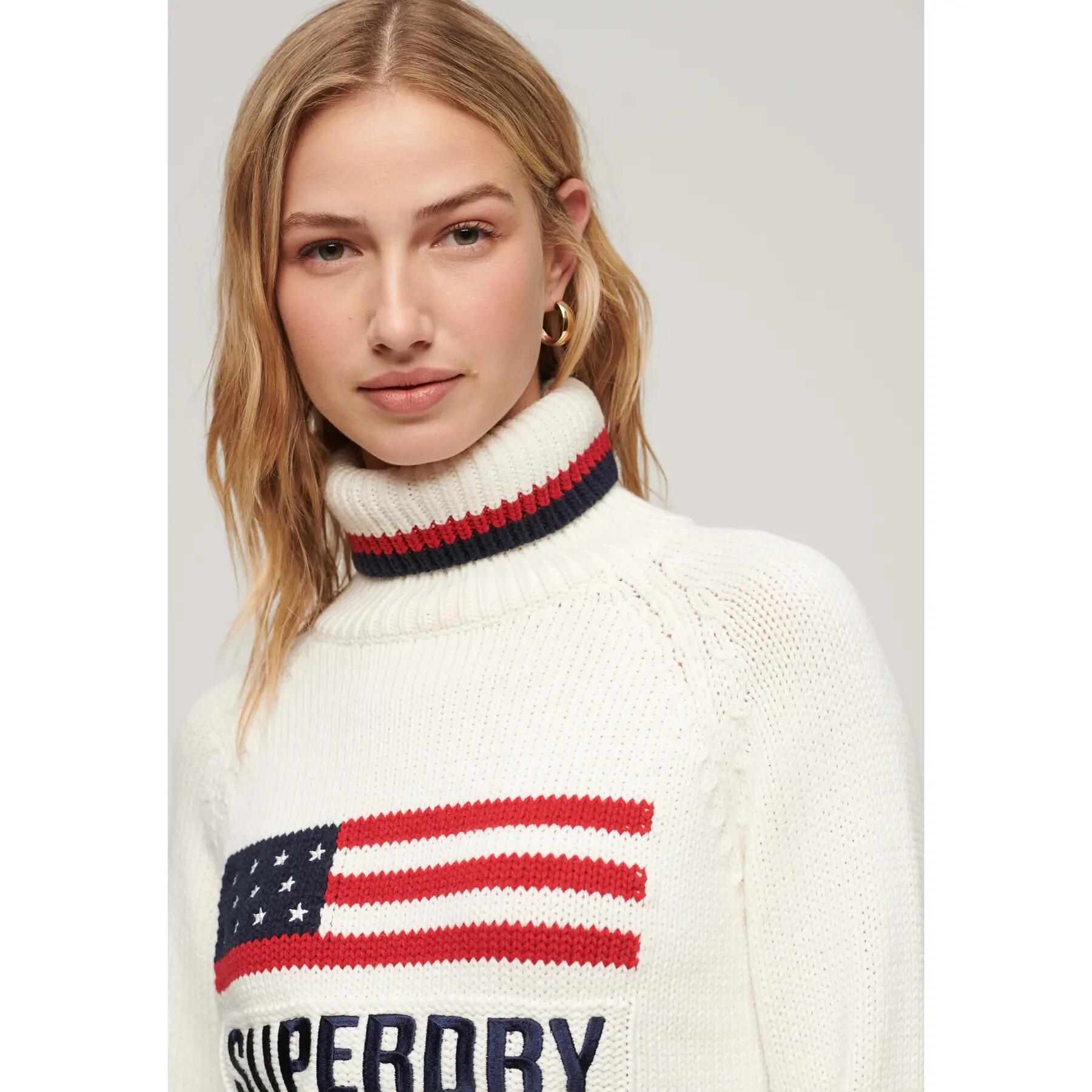 Pull col roulé femme Superdry Americana 4/5