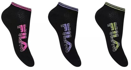 Fila 3er-Pack W Sneaker Schwarze Socken 39-42