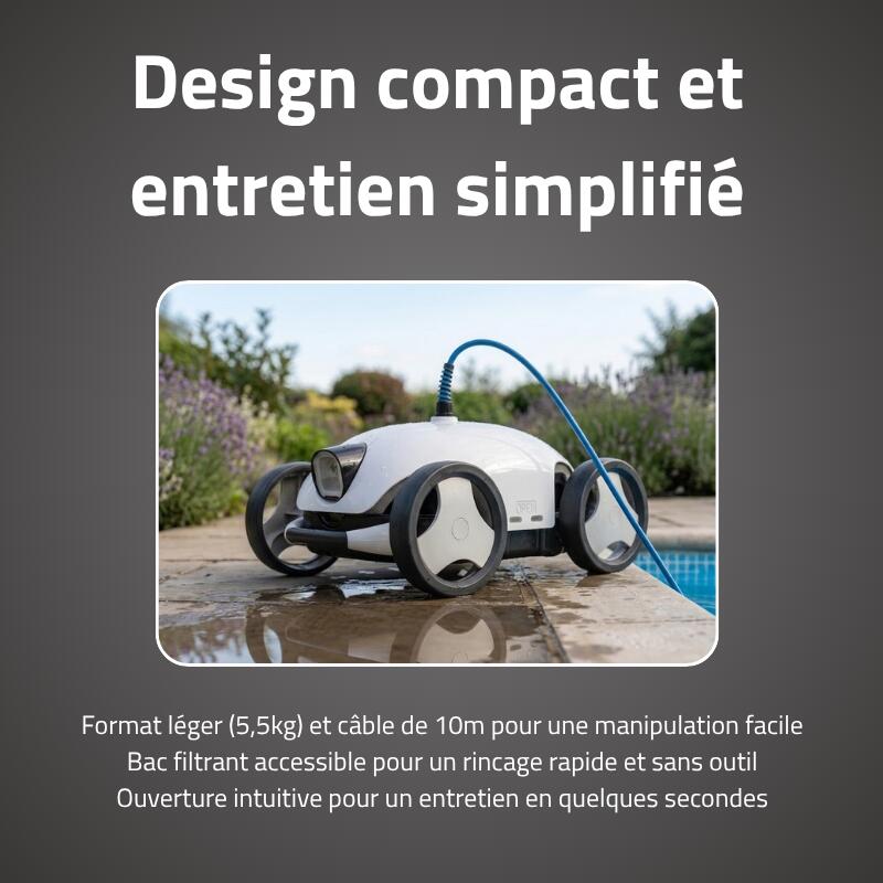 Bestway Robot piscine Falcon nettoyage fond et pentes 28 m² max 5/7