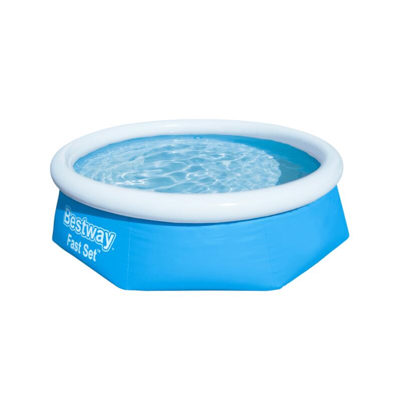 Bestway Piscine gonflable ronde Bestway Fast Set 244 x 66 cm bleu 1/4