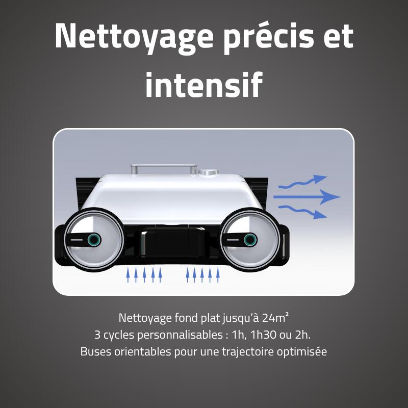 Bestway Robot piscine Mia nettoyage fond plat 24 m² max 3/7