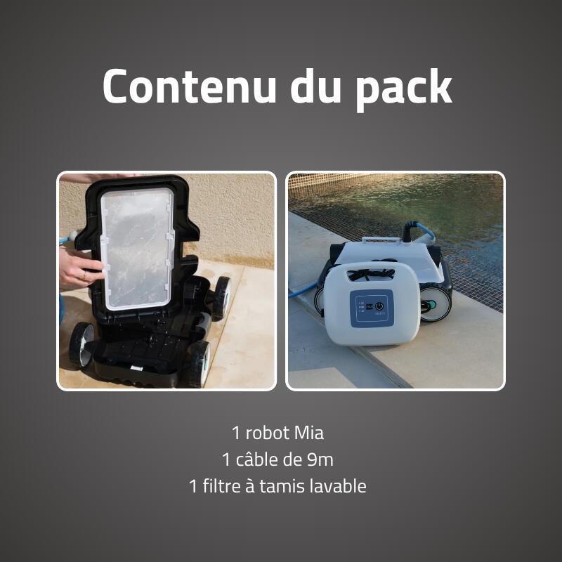 Bestway Robot piscine Mia nettoyage fond plat 24 m² max 6/7