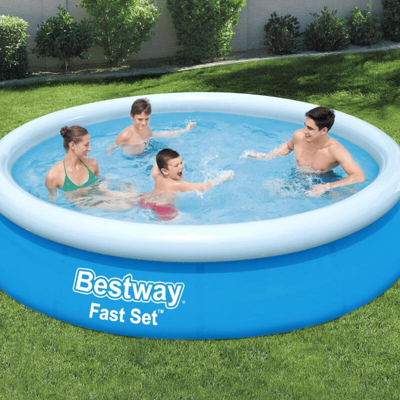 Bestway Piscine gonflable ronde Bestway Fast Set 366 x 76 cm bleu 4/6