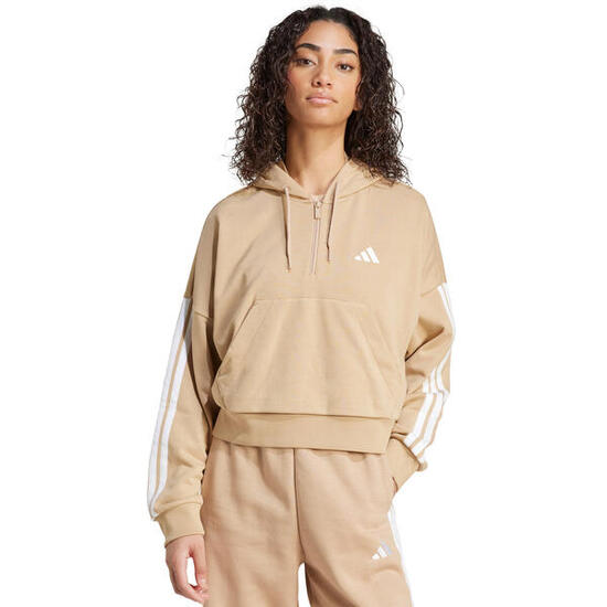 adidas Essentials Hoodie Donna French Terry con Mezza Zip