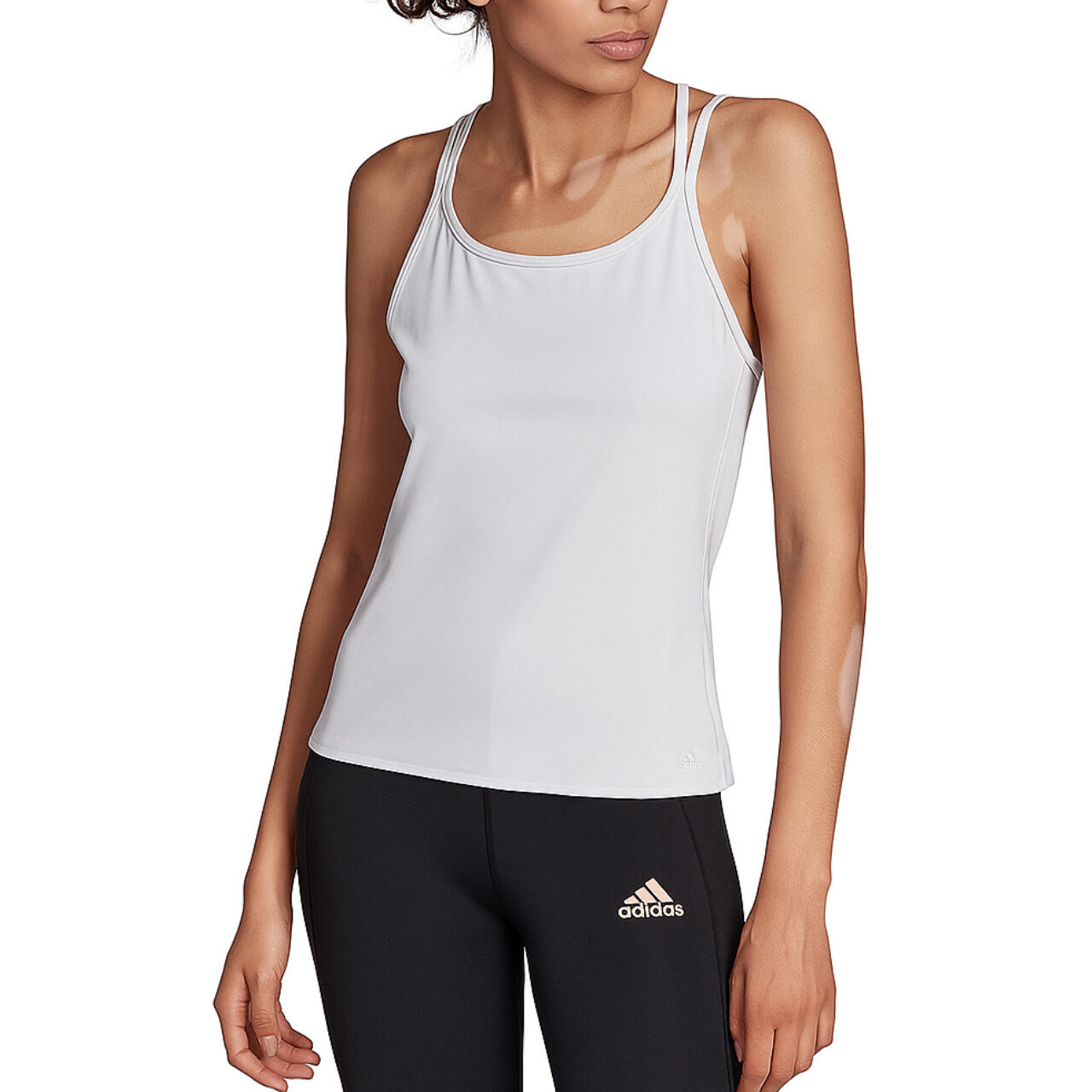 Adidas Studio Slim Strappy Back Tank Top voor dames 4/7