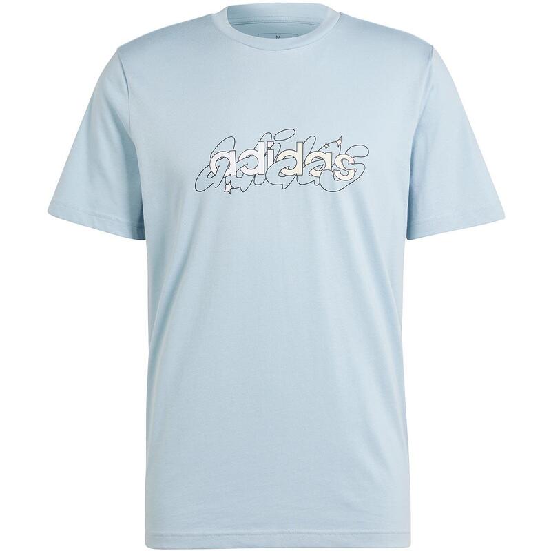 Tricou pentru bărbați adidas Illustrated Linear Graphic