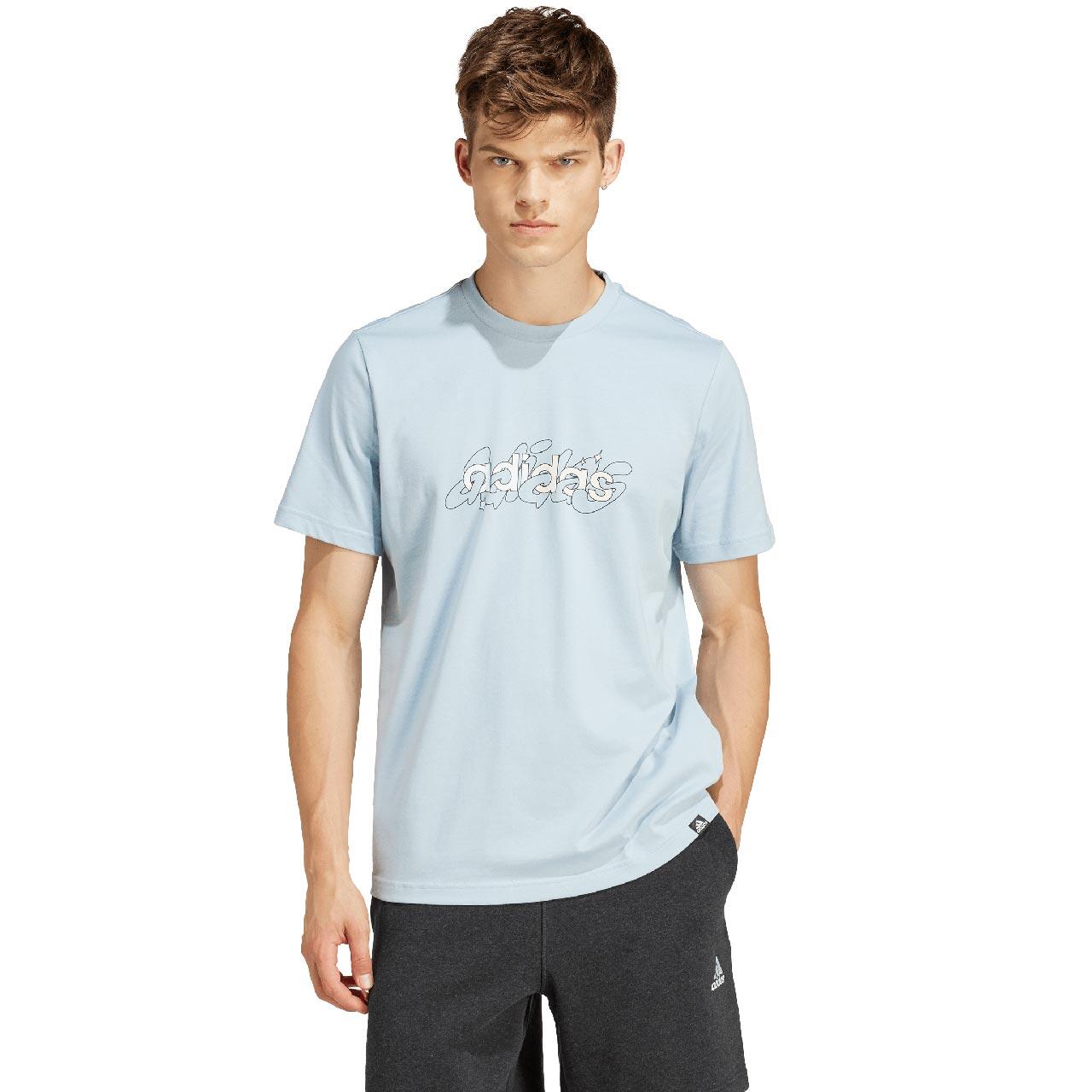 T-shirt adidas Illustrated Linear Graphic pour homme 4/7