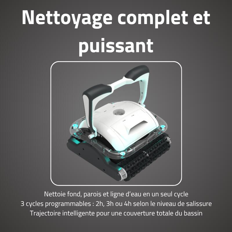 Bestway Robot piscine Raptor nettoyage fond et parois 45 m² max 3/7