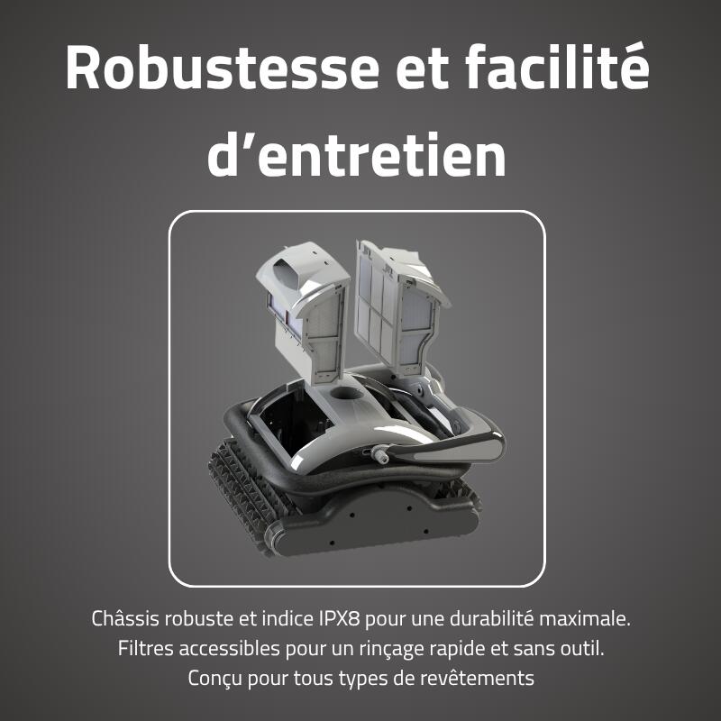 Bestway Robot piscine Raptor nettoyage fond et parois 45 m² max 5/7