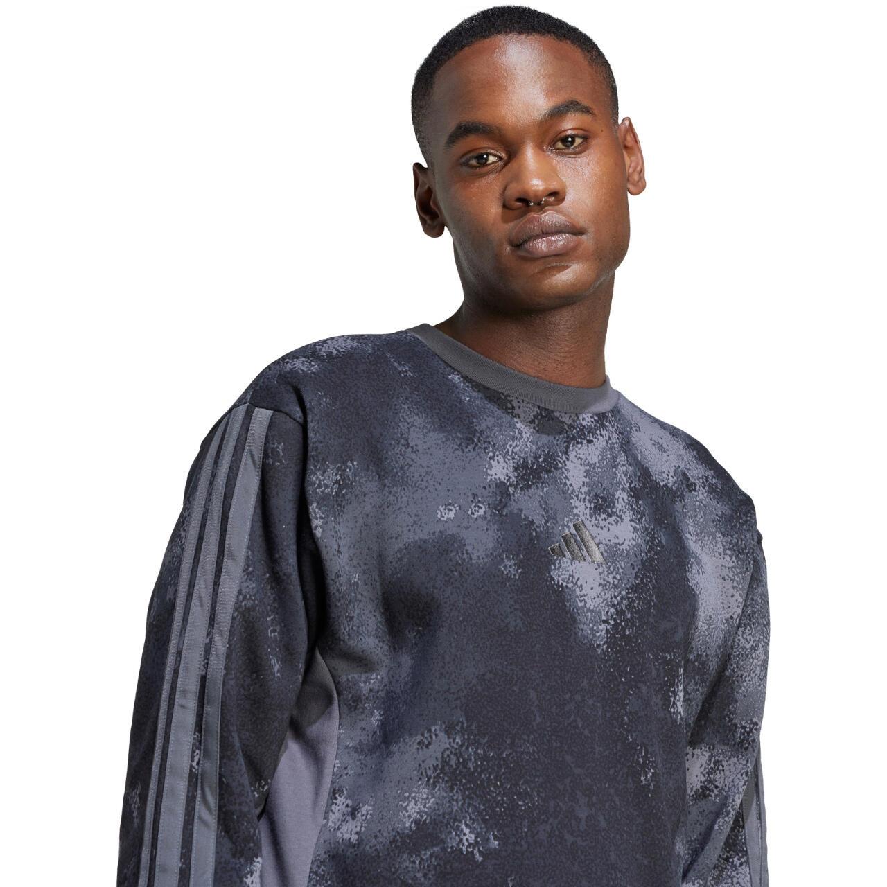 Heren sweater adidas Colourblock - katoen, classic fit 6/6