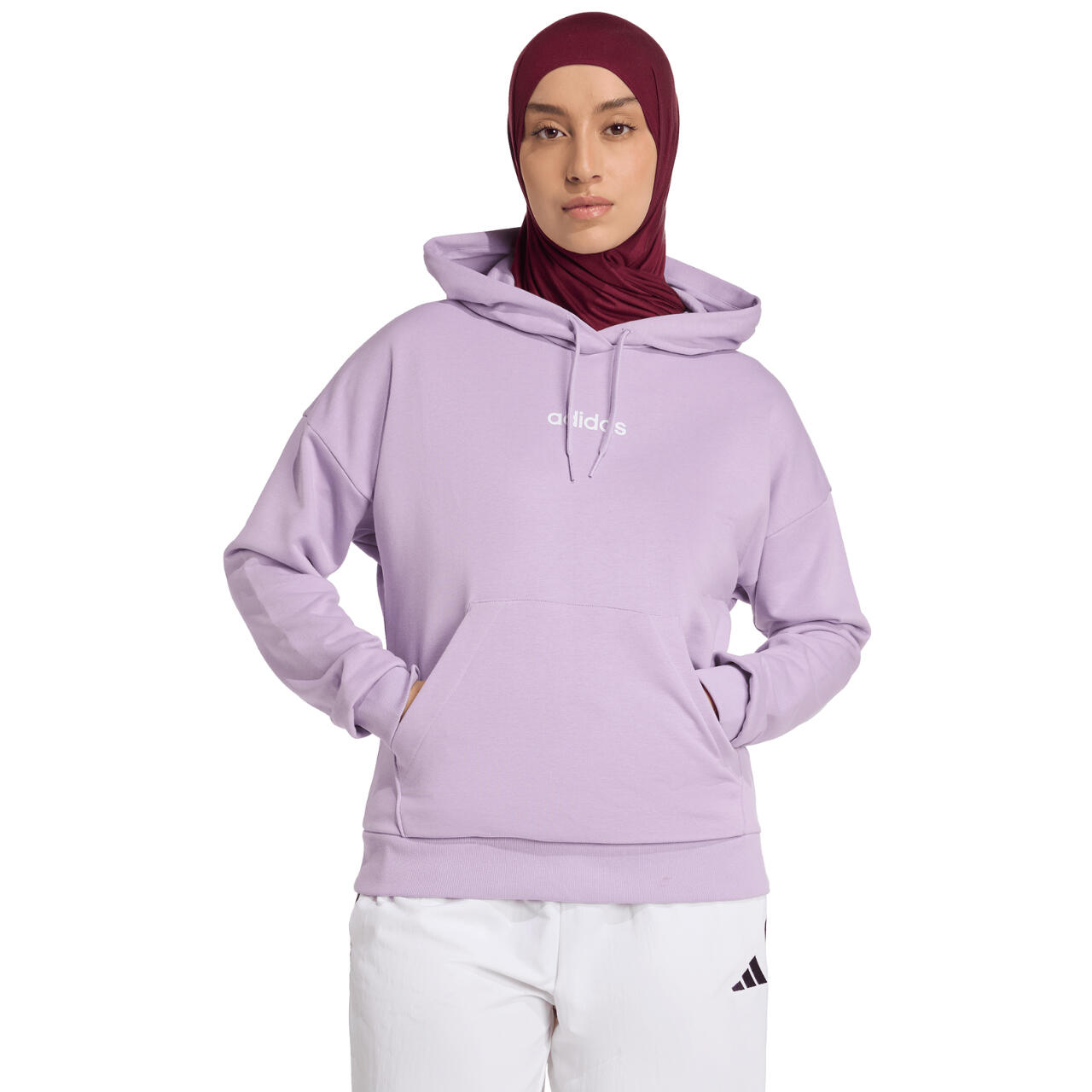adidas Essentials Linear French Terry Hoodie femme 2/6