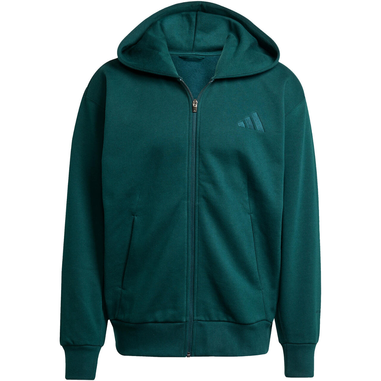 Felpa da uomo adidas ALL SZN Fleece Full-Zip 3/6