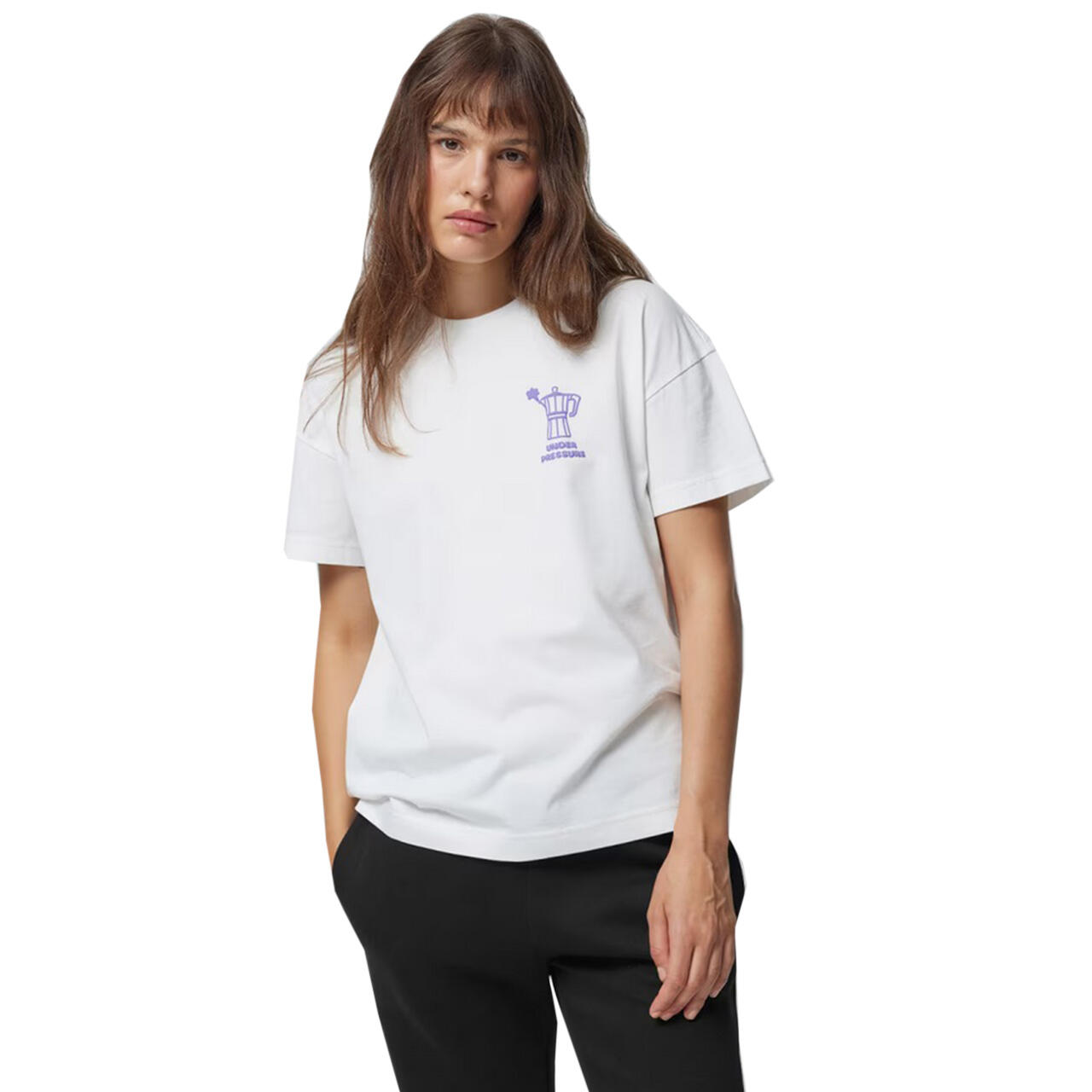 Camiseta de mujer Outhorn F0836, blanco roto, OTHAW23TTSHF0836 11S 4/7