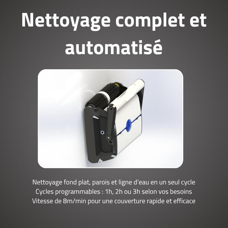 Bestway Robot piscine Clean Pool nettoyage fond et parois 32 m² max 3/7