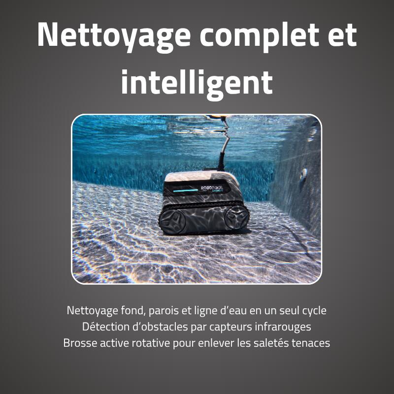 Bestway Robot piscine Graphite nettoyage fond et parois 32 m² max 3/7