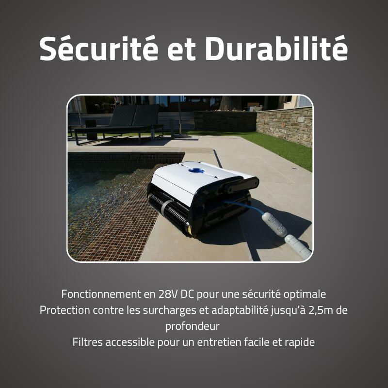 Bestway Robot piscine Clean Pool nettoyage fond et parois 32 m² max 5/7