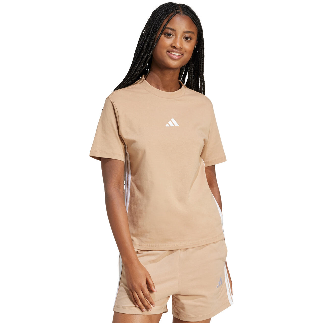 T-shirt adidas Essentials 3-Stripes Cotton pour femme 2/6