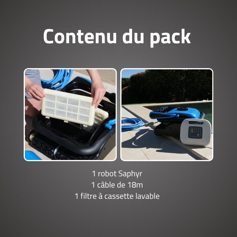 Bestway Robot piscine Saphyr nettoyage fond et parois 72 m² max 5/6