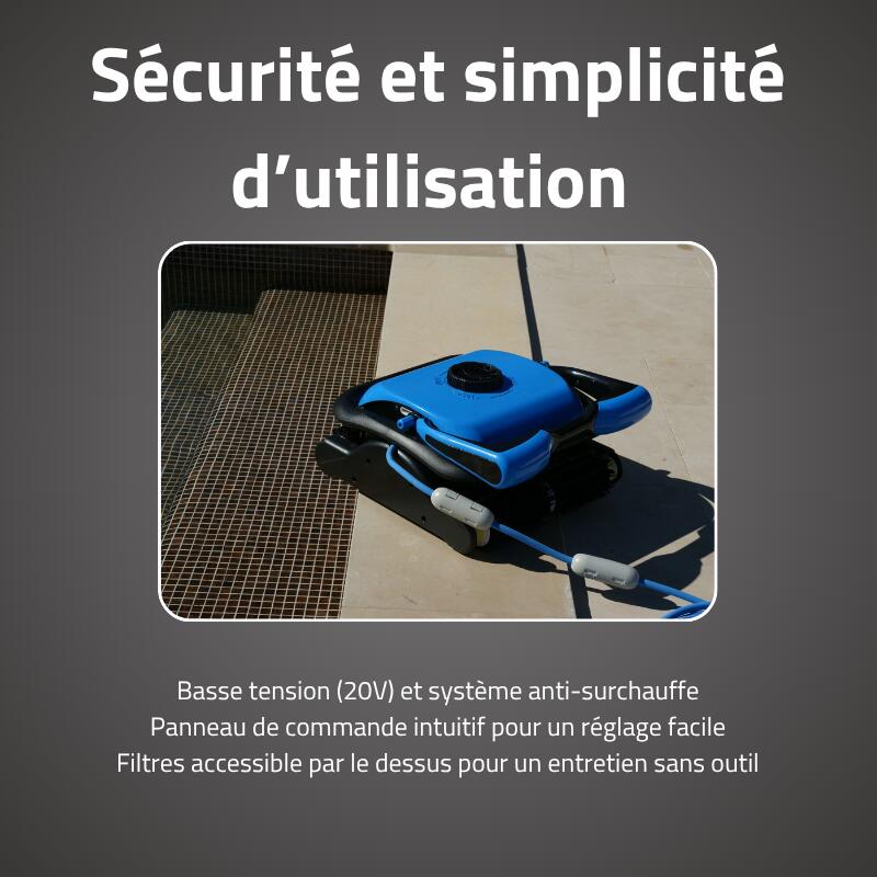 Bestway Robot piscine Saphyr nettoyage fond et parois 72 m² max 4/6