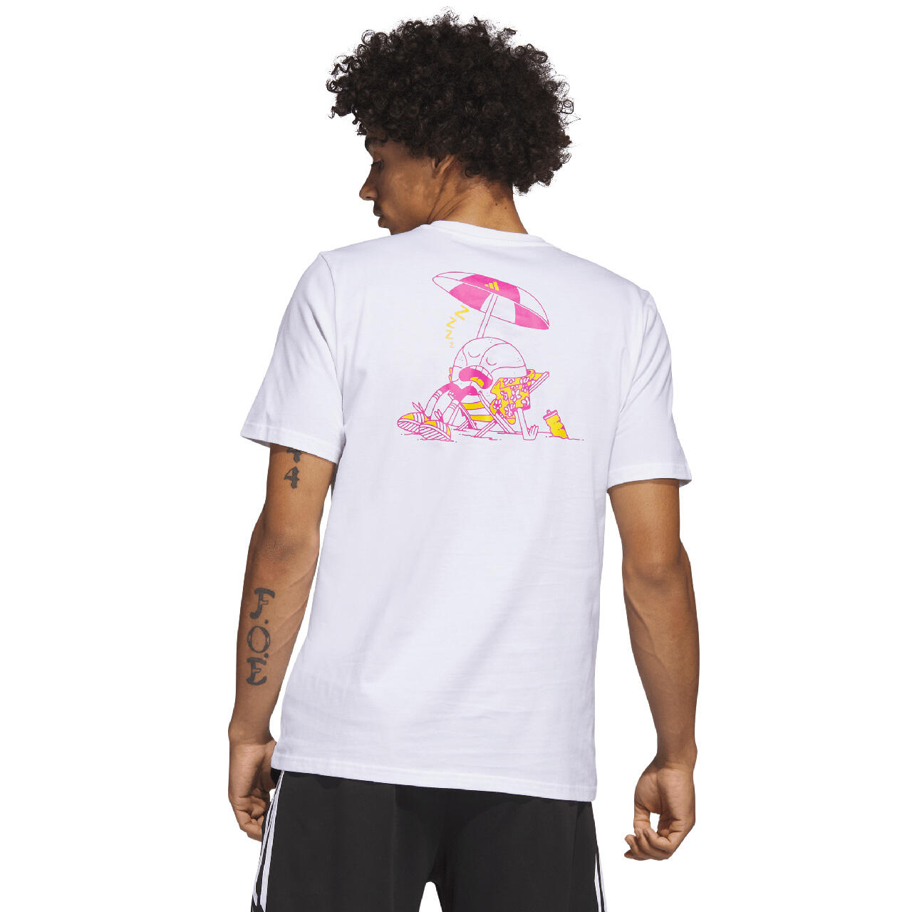 T-shirt homme adidas Lil Stripe Spring Break Graphic Short Sleeve Basketball Tee 3/7