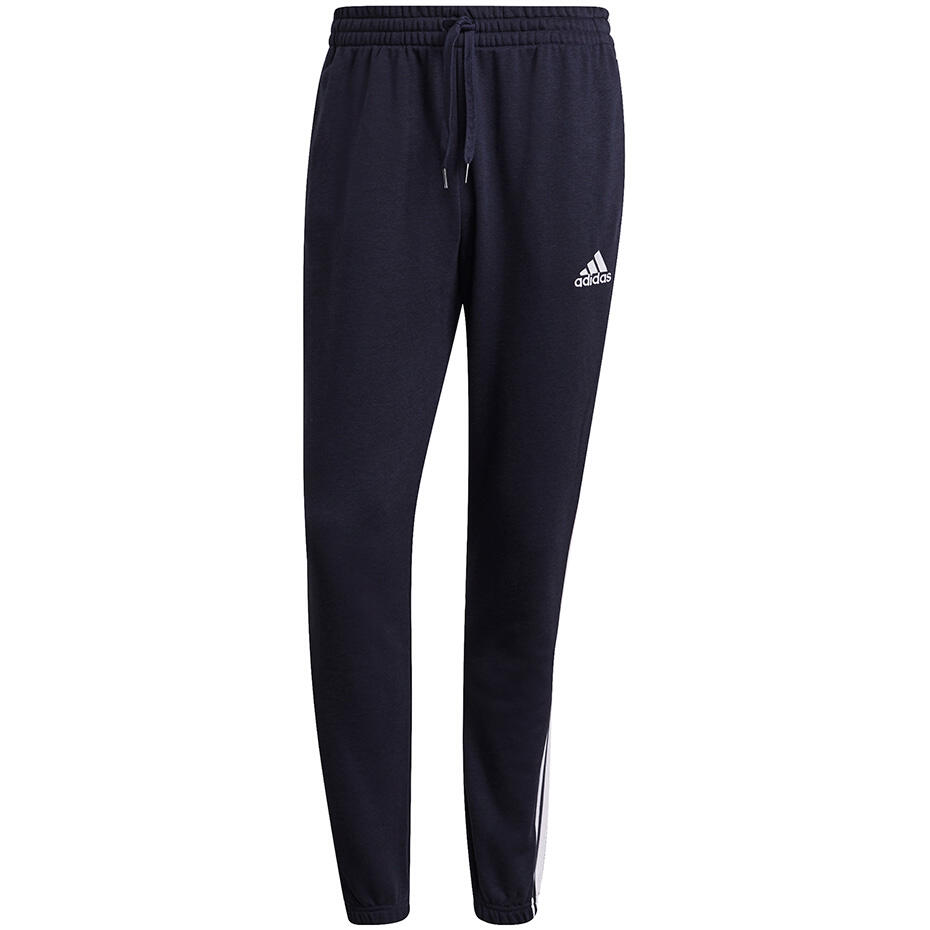Calças de homem adidas Essentials Tapered Elastic Cuff 3 Stripes Pant 2/7