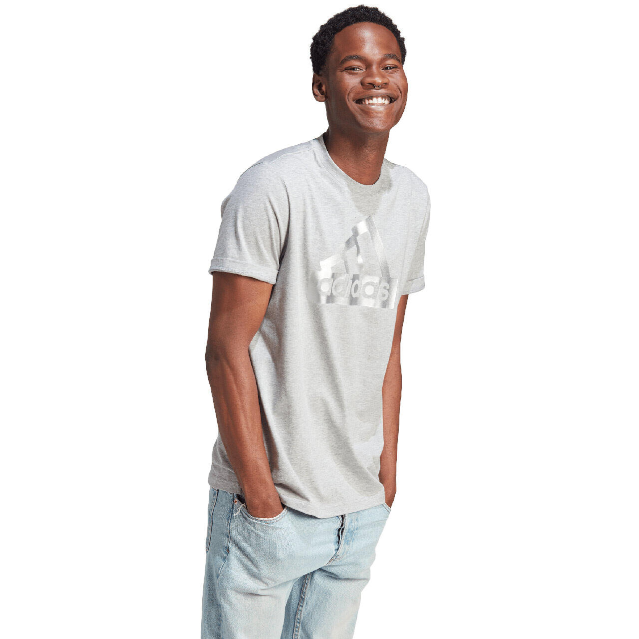 Herren-T-Shirt adidas Sportswear Future Icons Metallic Tee 5/7