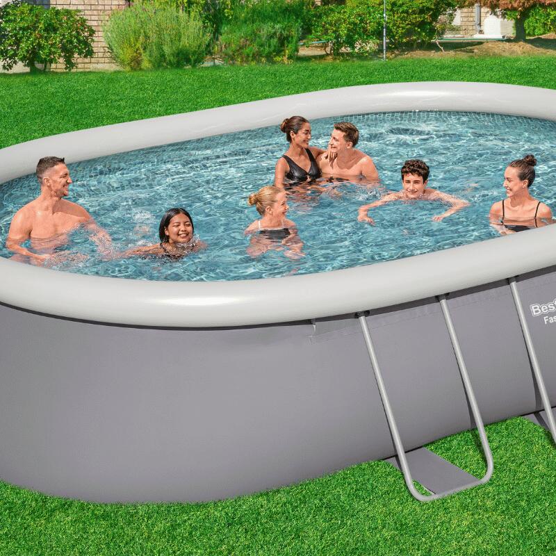 Bestway Piscine autoportante Ovale Fast Set 549x366x122 cm avec filtration 5/6