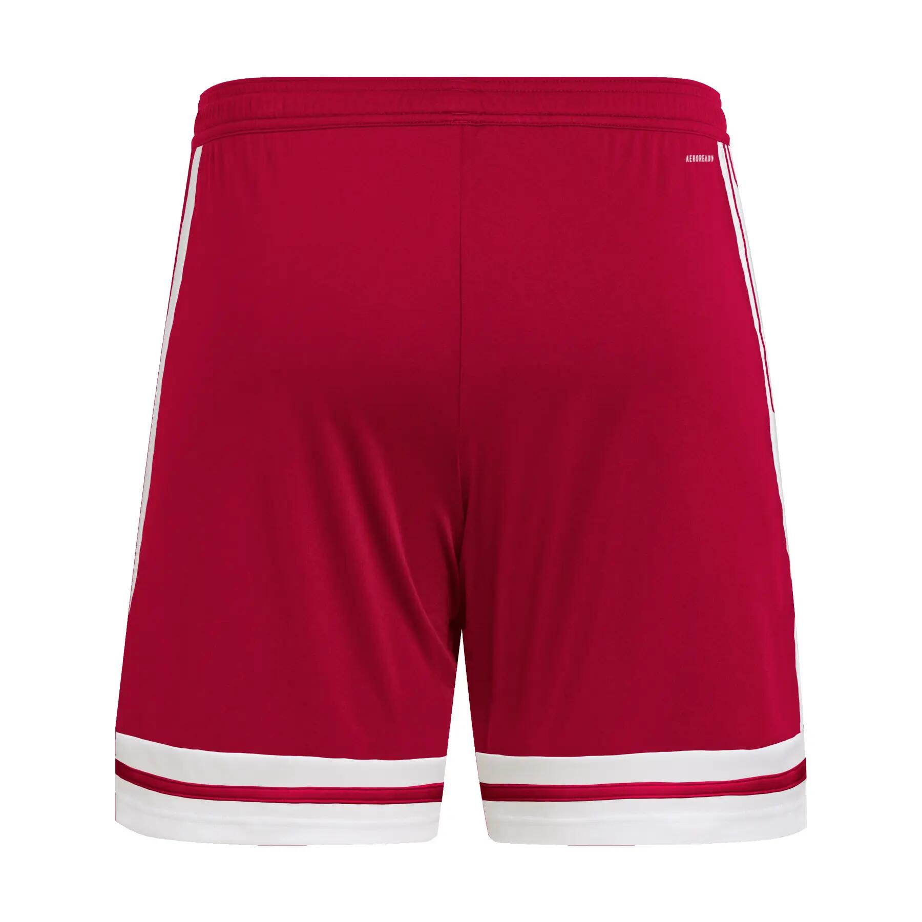 PANTALONCINO da calcio uomo adidas rosso/bianco 5/7