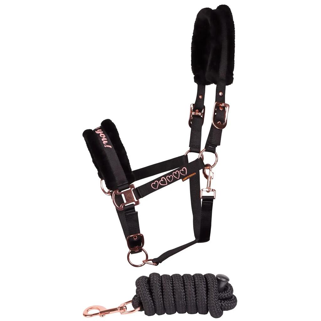 Halter and lead rope set for horse Harry's Horse Love