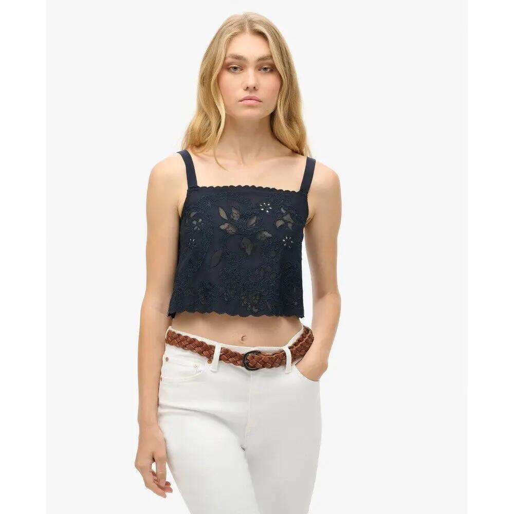 Tampo do tanque feminino bordado Superdry Ibiza 2/7