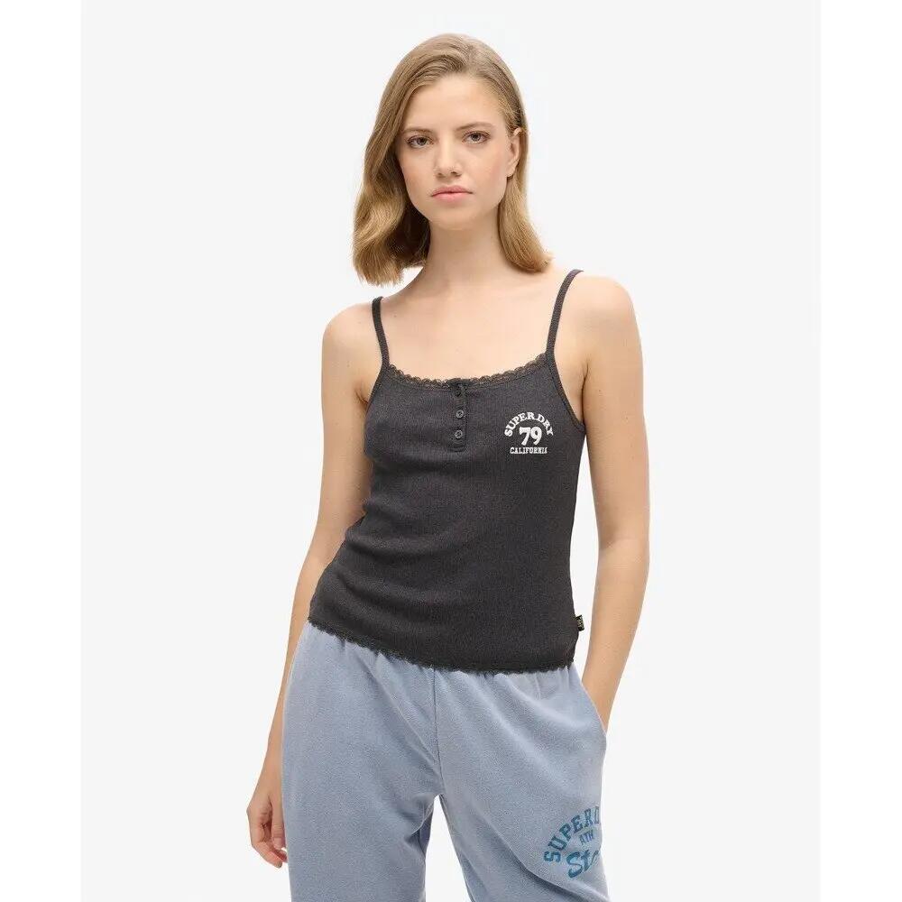 Débardeur boutonné femme Superdry Essential 2/7