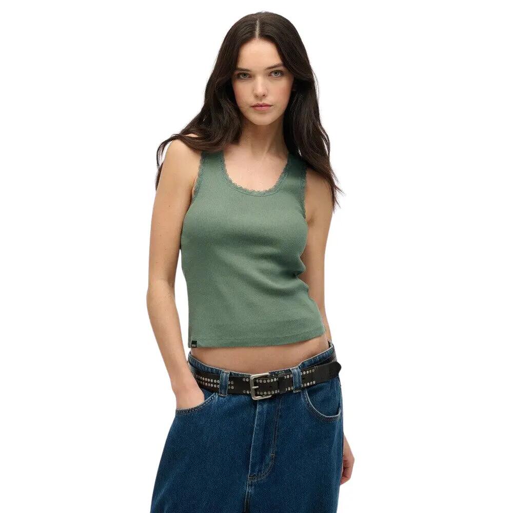 Débardeur à bordure dentelle femme Superdry Vintage 2/6