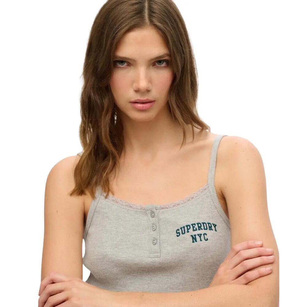 Débardeur brodé à boutons femme Superdry Athletic Essentials 5/6
