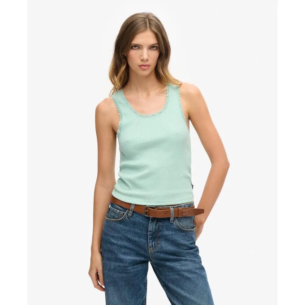 Débardeur à liseré en dentelle femme Superdry Vintage Athletic Essentials 2/4