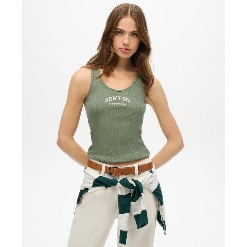 Damski wzorzysty tank top Superdry Athletic Essentials 2/6