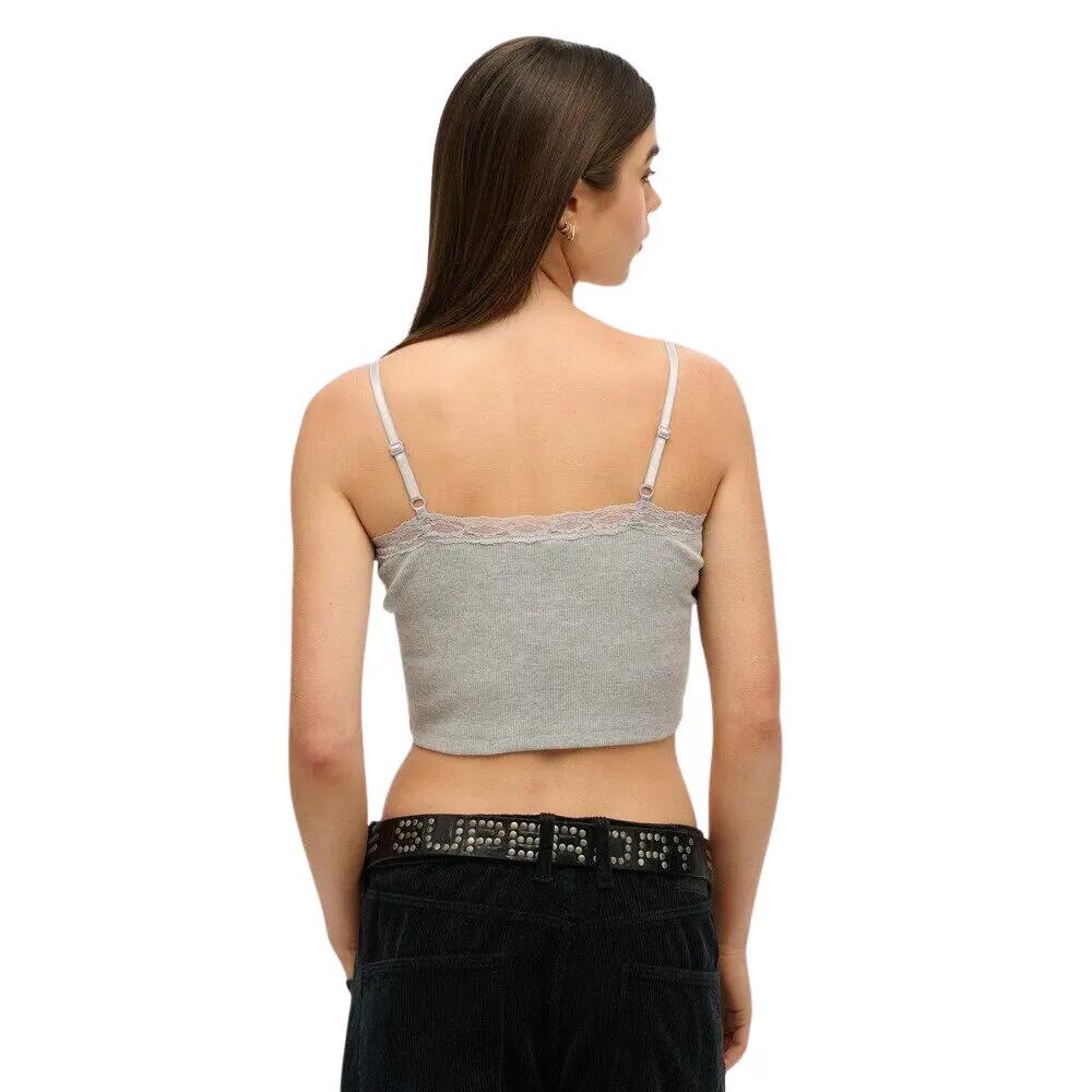 Débardeur court à liseré en dentelle femme Superdry Athletic Essentials 2/4