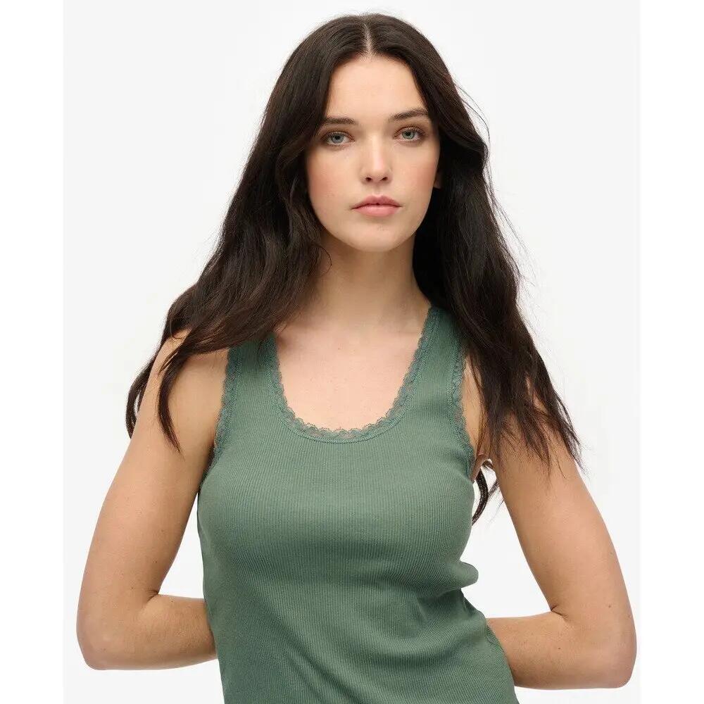 Débardeur à bordure dentelle femme Superdry Vintage 5/6