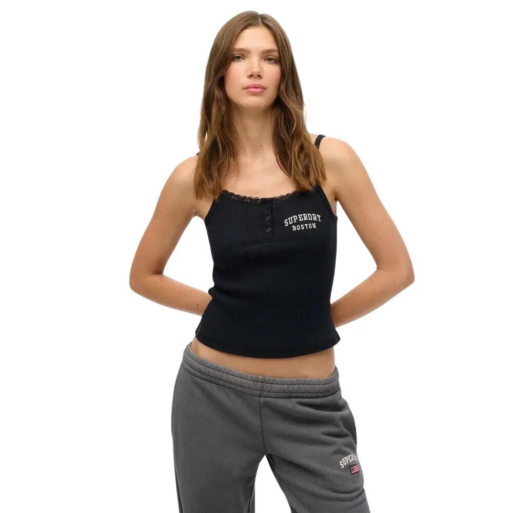 Débardeur brodé à boutons femme Superdry Athletic Essentials 2/6