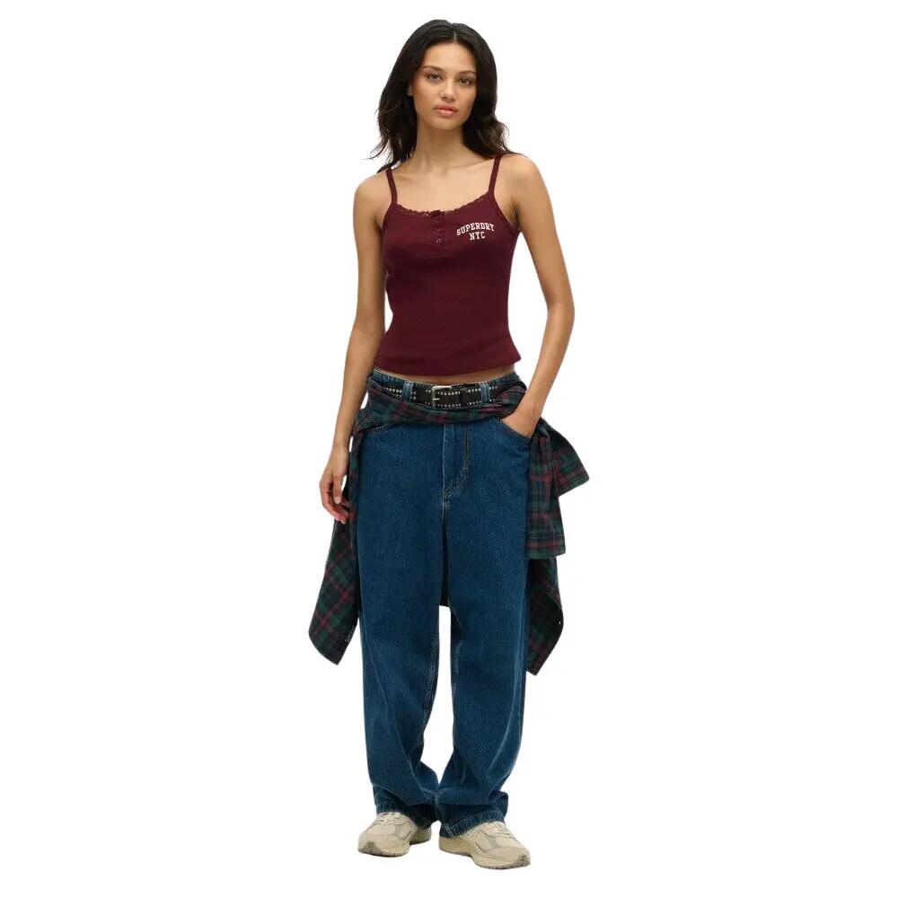 Débardeur brodé à boutons femme Superdry Athletic Essentials 2/6