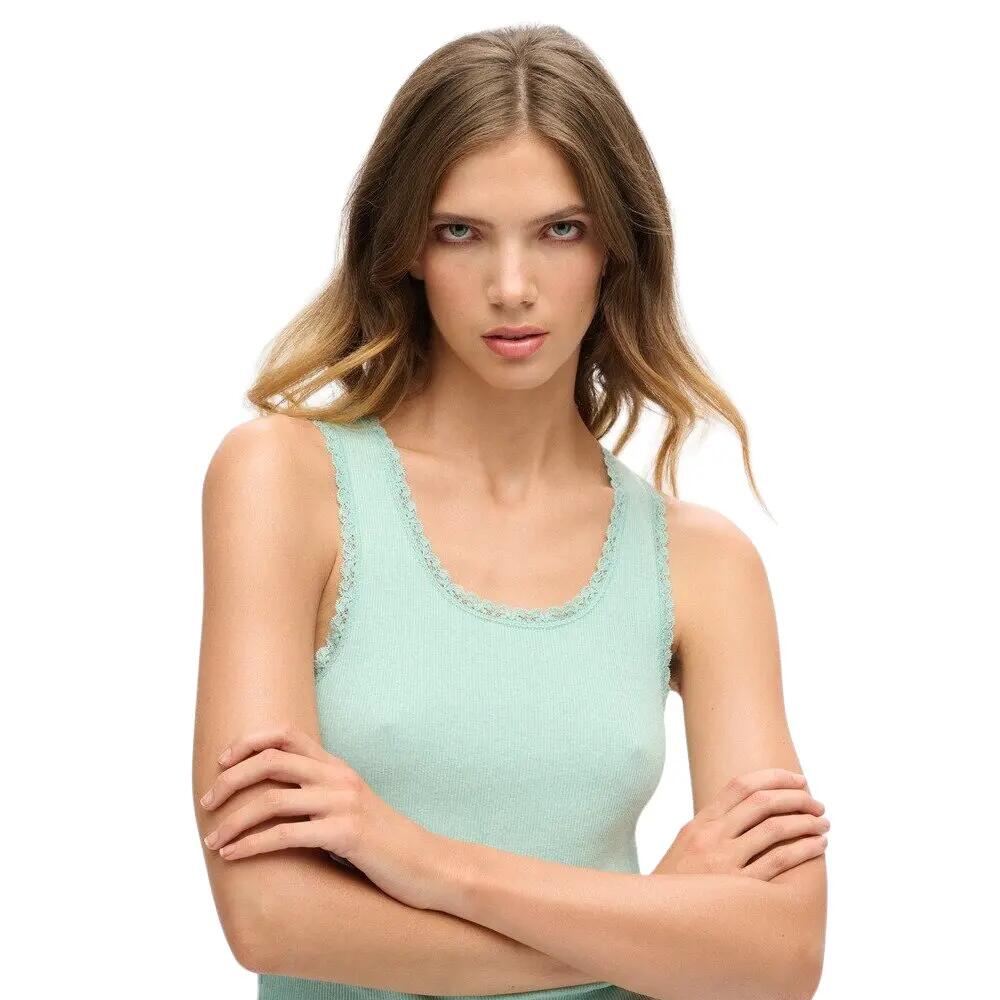 Débardeur à liseré en dentelle femme Superdry Vintage Athletic Essentials 4/4