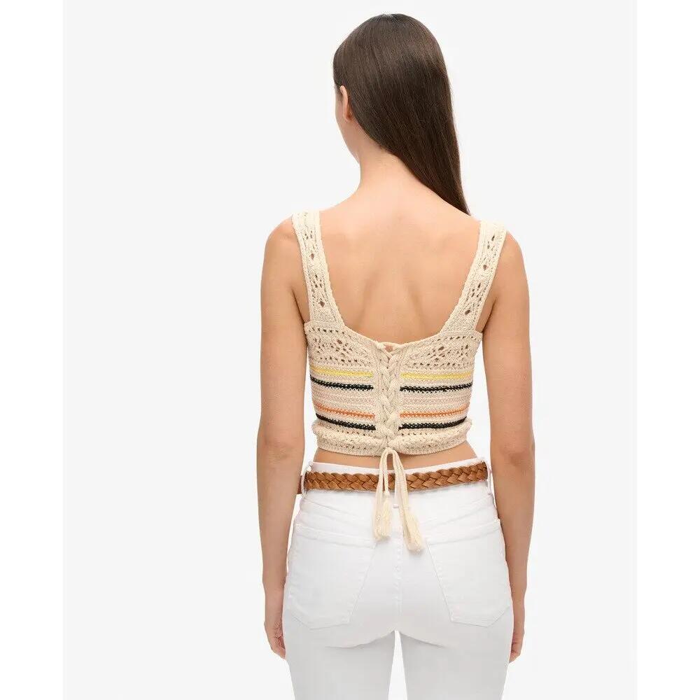 Débardeur court en crochet à lacets femme Superdry 5/7