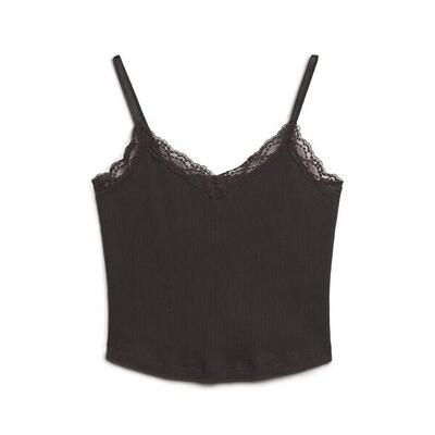 Korte top met kanten rand voor dames superdry athletic essentials