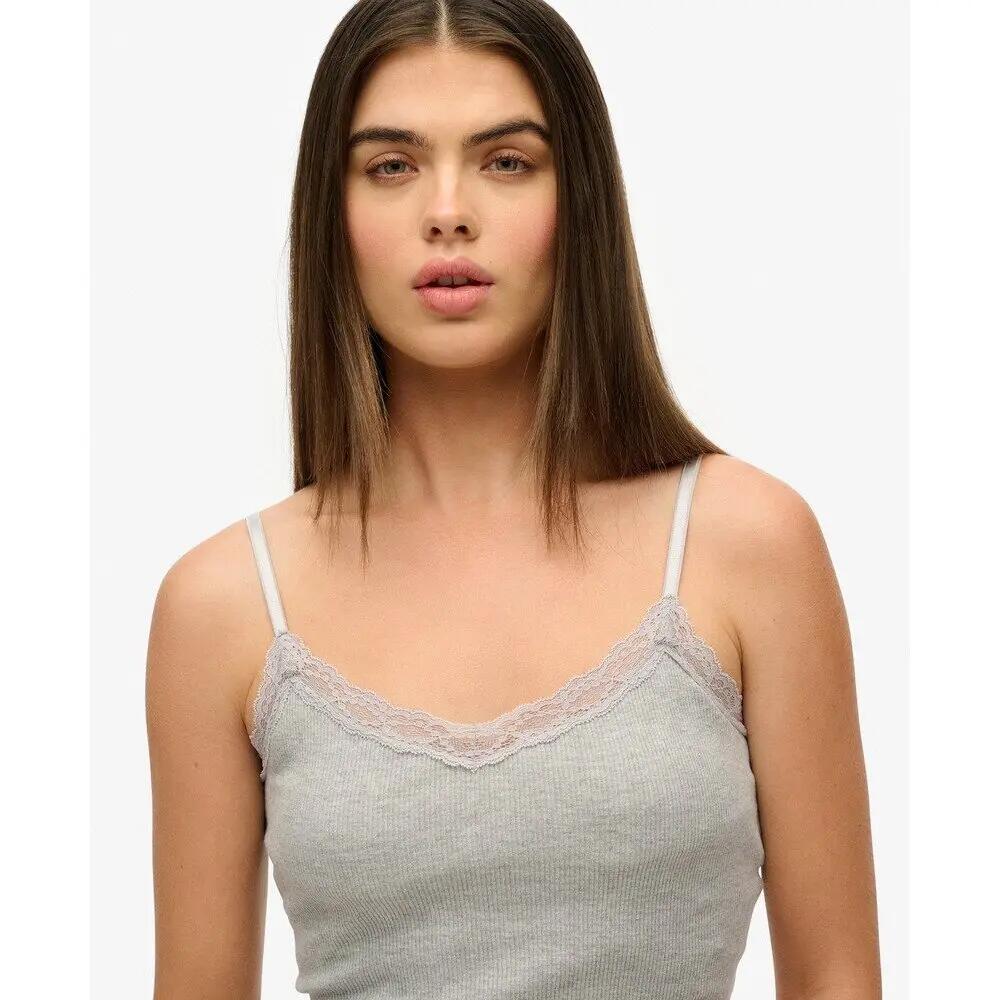 Débardeur court à liseré en dentelle femme Superdry Athletic Essentials 4/4