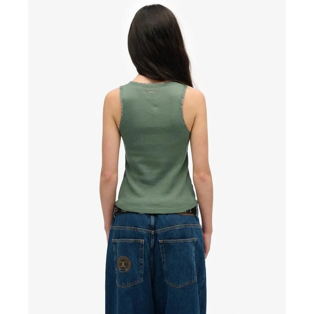 Débardeur à bordure dentelle femme Superdry Vintage 4/6