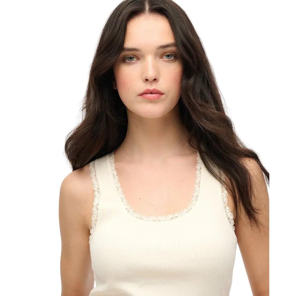 Débardeur à bordure dentelle femme Superdry Vintage 4/5