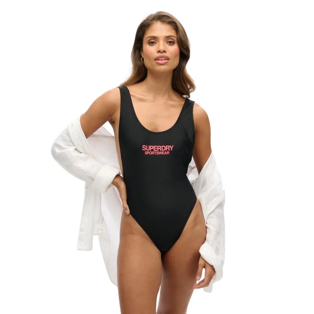 Maillot de bain 1 pièce élastique à dos échancré femme Superdry 2/7