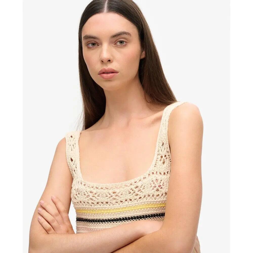 Débardeur court en crochet à lacets femme Superdry 7/7